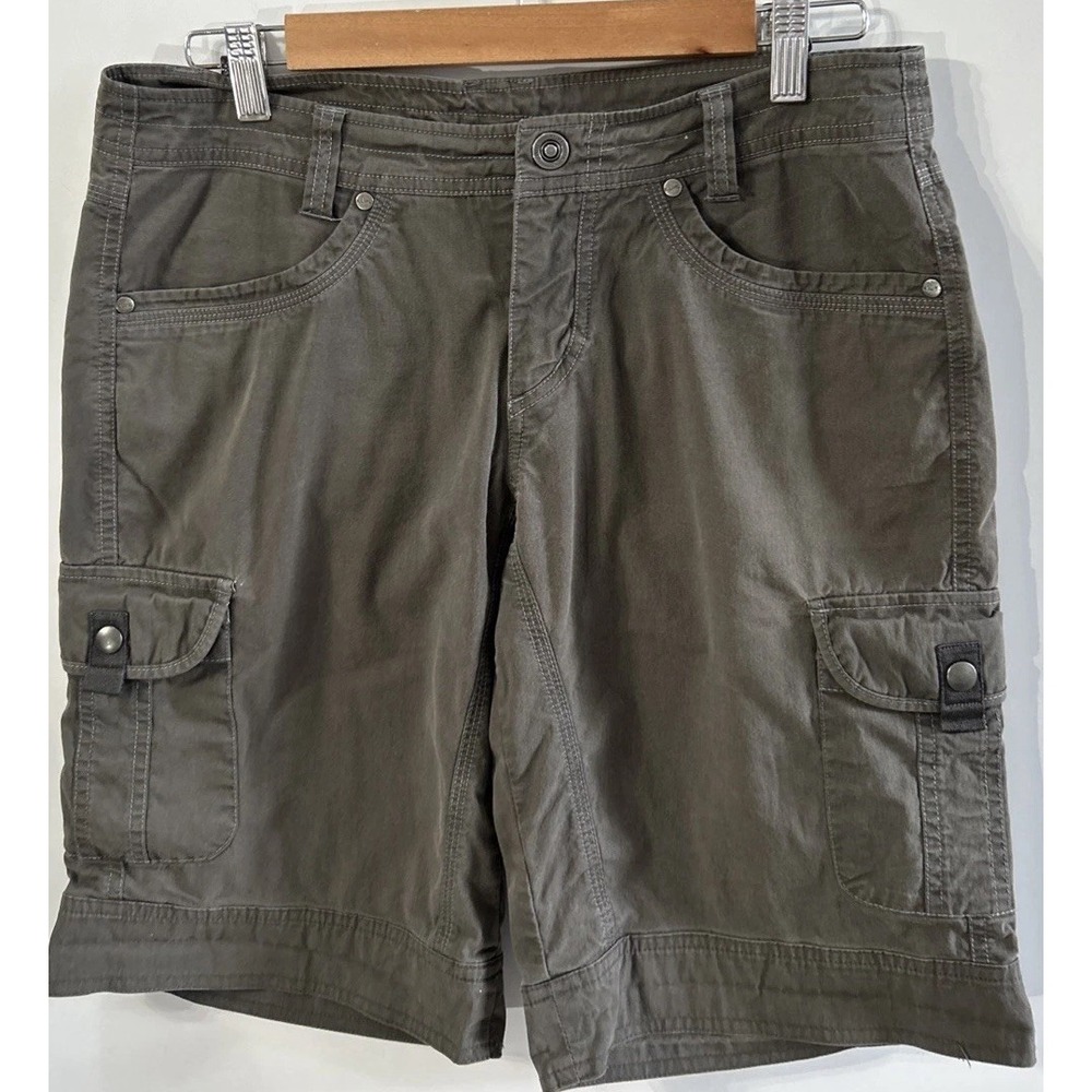 Women's Kuhl Patina Dye Cargo Shorts Cotton/Nylon‎ Hiking Trail Sz 6 11.5" Ins